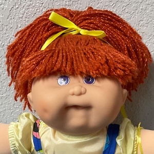 Vintage Cabbage Patch Kid Girl Mattel’s 1st Edition Red Hair HTF Violet Eyes CK-18 1995 Collector’s Doll Gifts For Girls Daughter Sister Mom