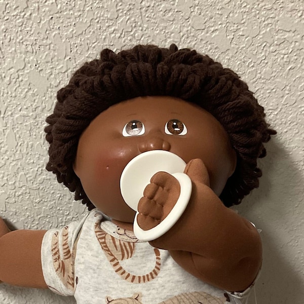 Cabbage Patch Kid 25th Anniversary Cabbage Patch Kid Boy With Pacifier HM#4 2008 Brown Hair Brown Eyes Collectors Doll Gifts For Boys Kids