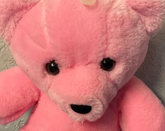 ヴィンテージ ピンクベア ぬいぐるみ：1970年代のコレクターズアイテム