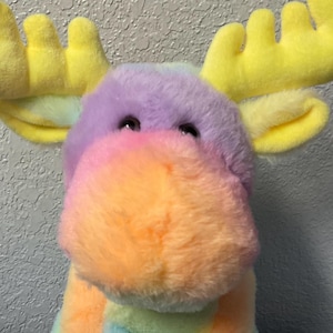 Multicolored Canada Plush Moose Stuffed Animals Plush Toys Moose Collectibles Plushies Stuffies Gifts For Girls Mom Sister Friend Wife Her