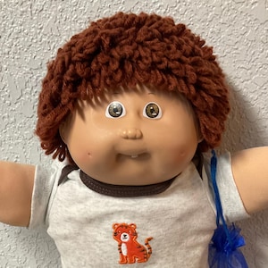Vintage Cabbage Patch Kid Boy Auburn Hair Brown Eyes Head Mold #5 1985 Collector’s Doll Gifts For Daughter Sister Girls Wife Mom