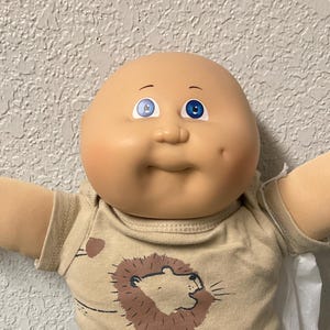 EERSTE EDITIE Vintage kool patch Kid kale jongen blauwe ogen hoofd schimmel #3 1983 Collectibles cadeaus voor meisjes dochter zus jongens zoon hem moeder