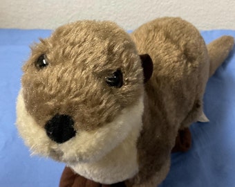 The Petting Zoo Rainbow River Otter Stuffed Animal - 20 Inch Colorful Otter Plush Toy