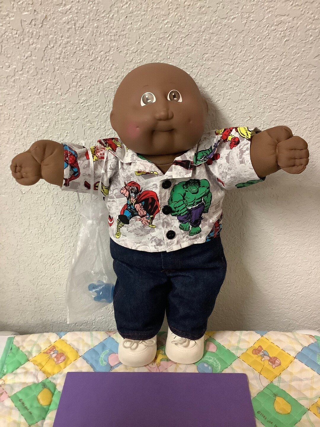 Vintage Cabbage Patch Kid Harder to Find African American Bald Boy Head Mold 2 OK Factory 1985 Gifts for Boys Dad Son Brother Mom Him Her Etsy