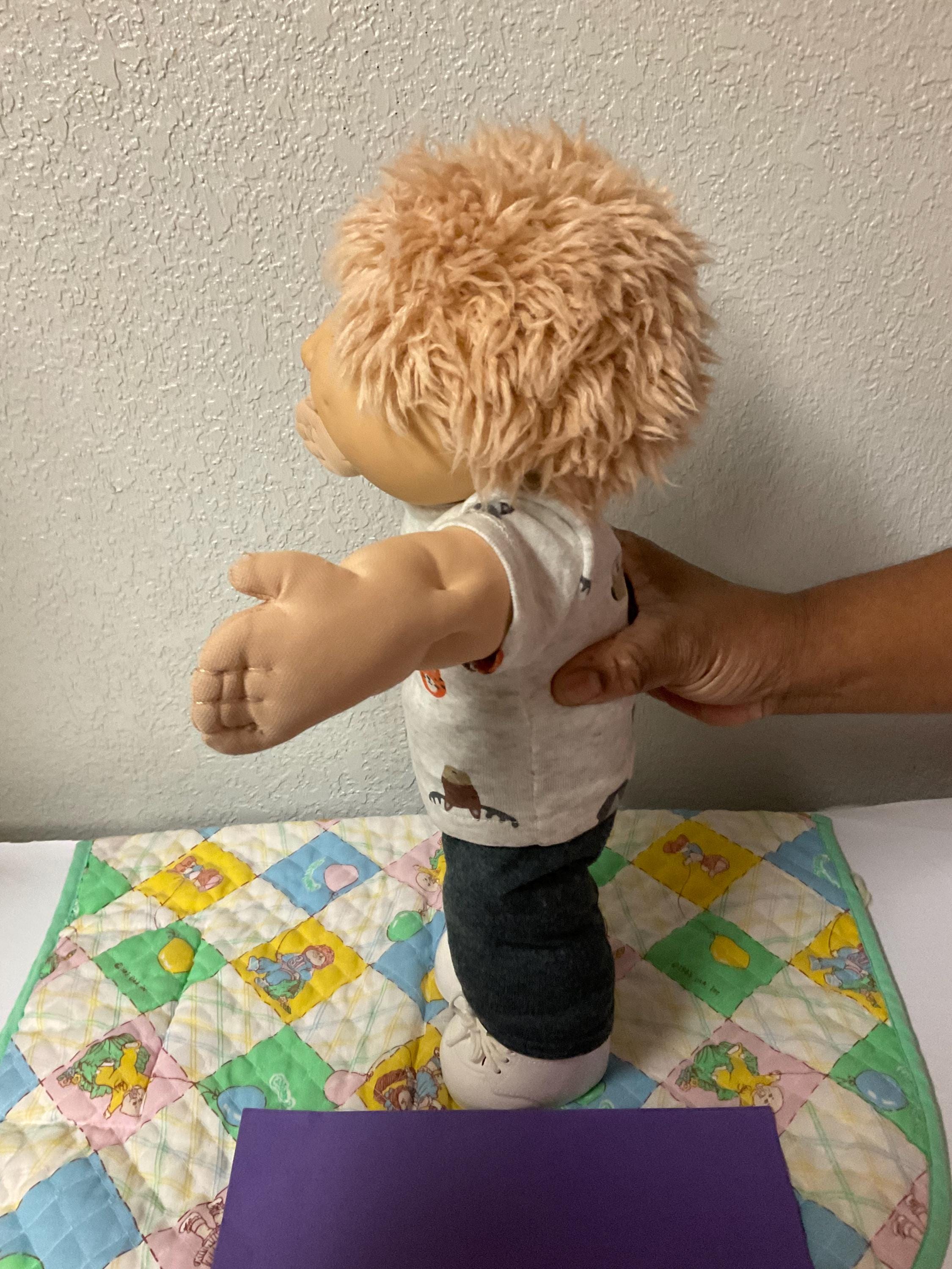 First Edition Vintage Cabbage Patch Kid Fuzzy Boy Freckles
