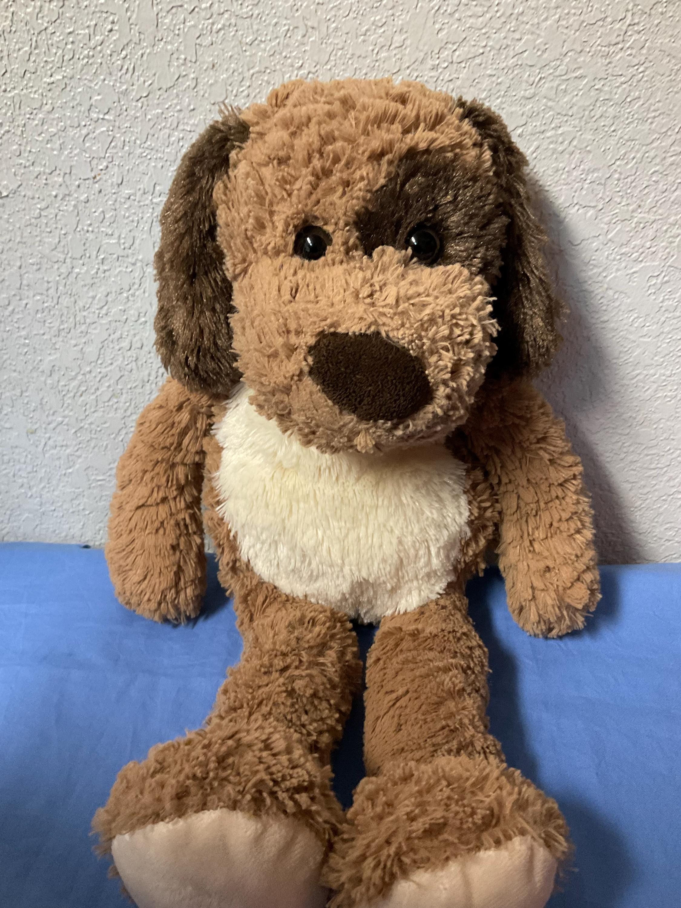 Plush Brown & Beige Dog With Patch Over Right Eye Stuffed Animals 