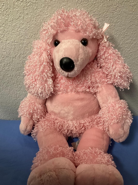 ヴィンテージ　ピンクのプードルぬいぐるみ ヴィンテージ Build A Bear Workshop ぬいぐるみ ピンク プードル BAB