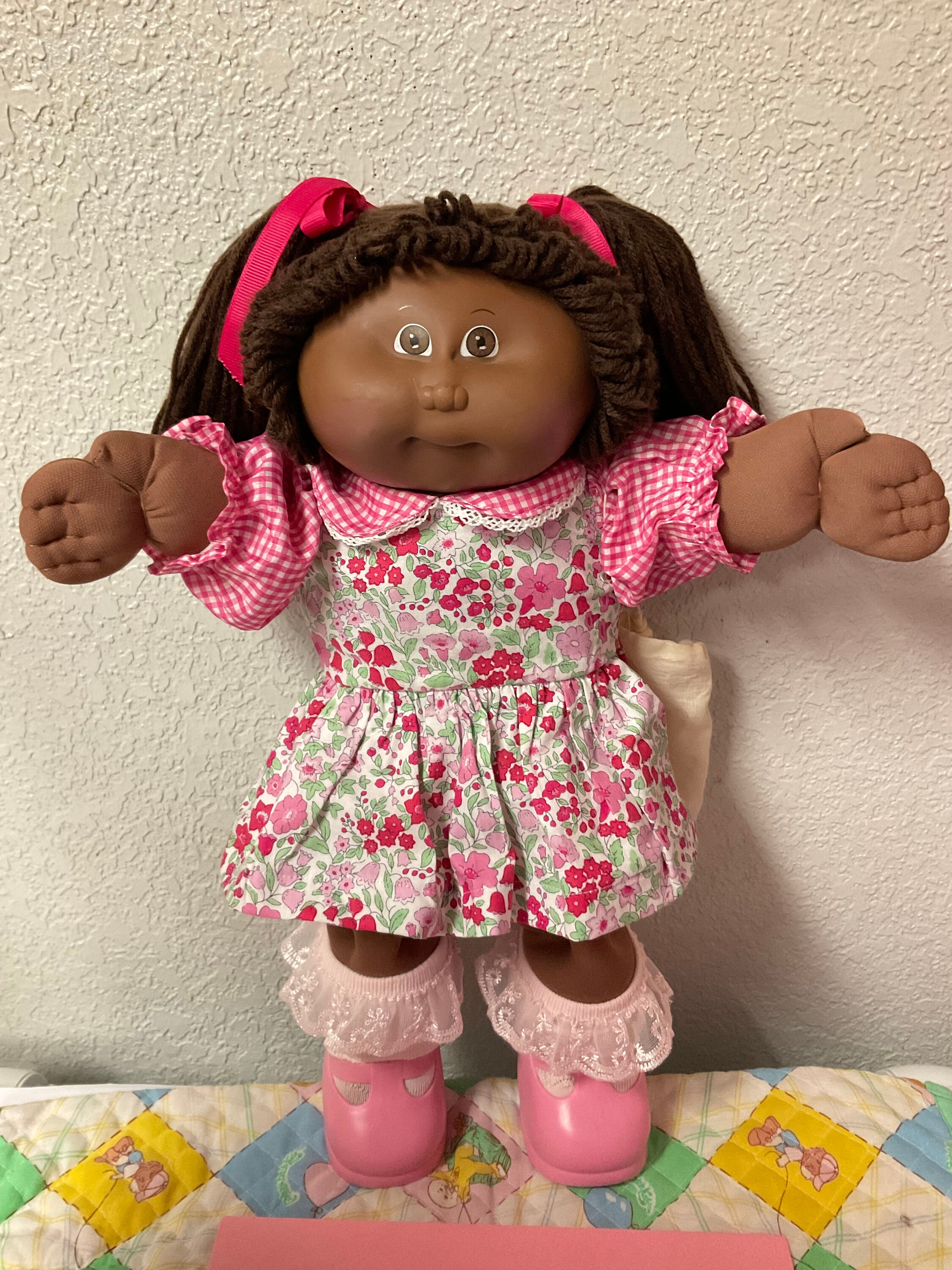 RARE Vintage Cabbage Patch Kid Girl African American Hong Kong First Edition Head Mold 1 Brown Hair Eyes Collectors Doll Gifts for Girls Etsy Australia