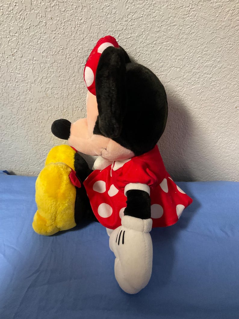 Vintage Disney’s Minnie Mouse Plush Toy Stuffed Animal Minnie Plushies Stuffies Gifts For Girls Daughter Mom Sister Friend Wife Her image 3