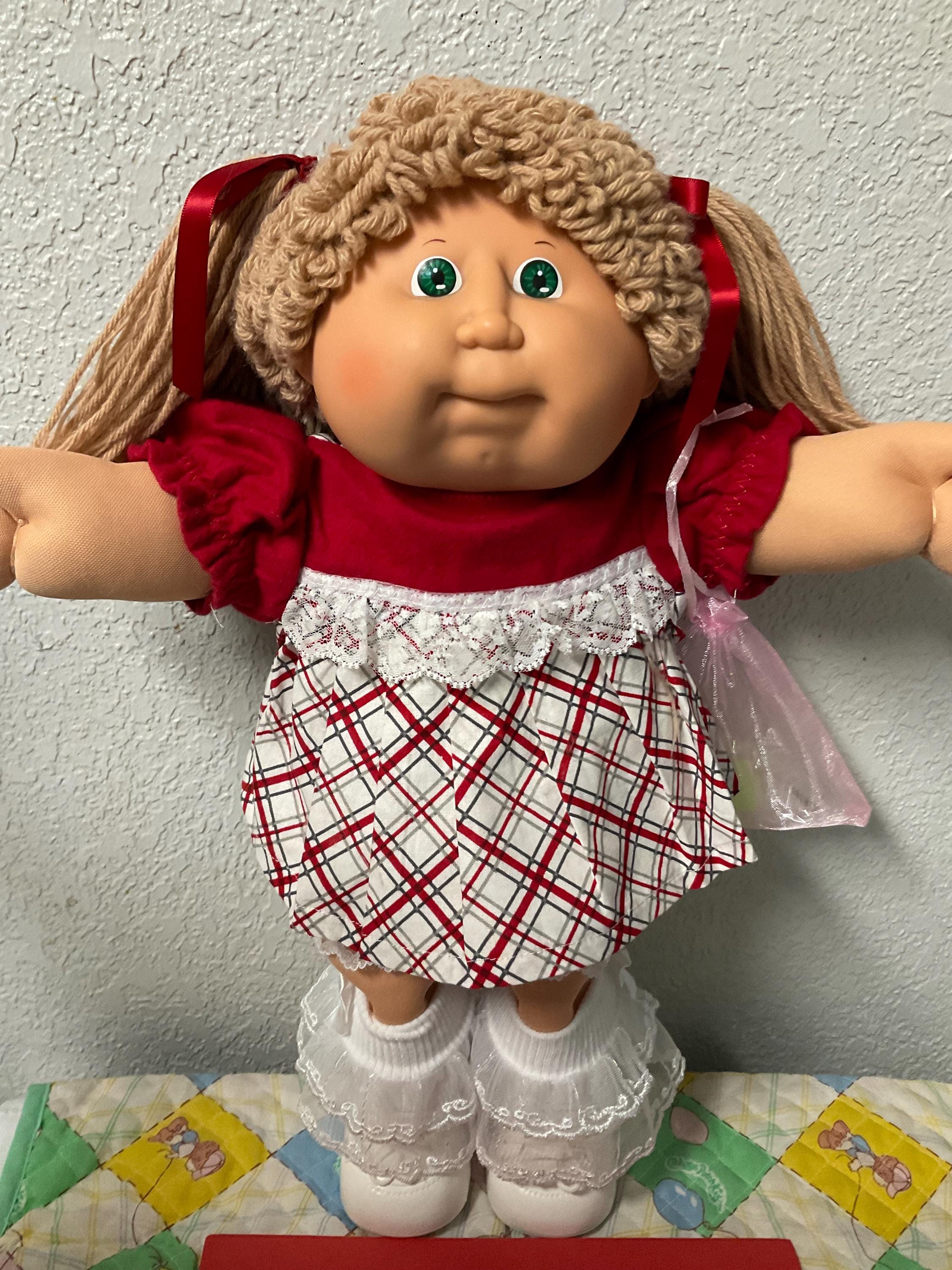 VERY RARE Vintage Cabbage Patch Kid Girl Wheat Poodle Hair Head