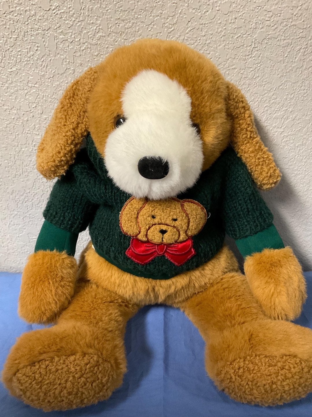 Dog, Vintage plush - Soft sand
