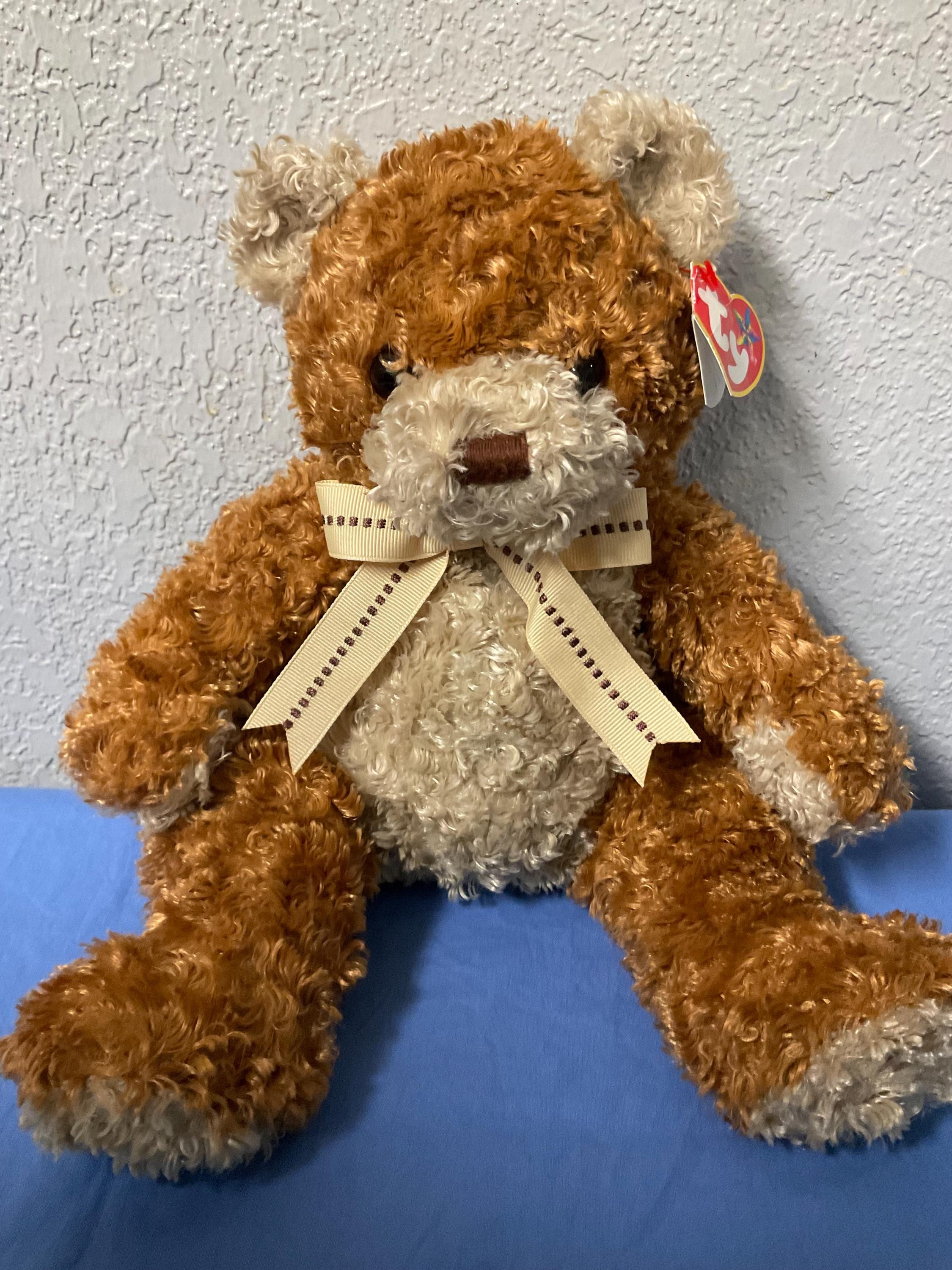 Vintage Rare Retired Tysilk Beanie Buddy “whittle” the Bear 2004