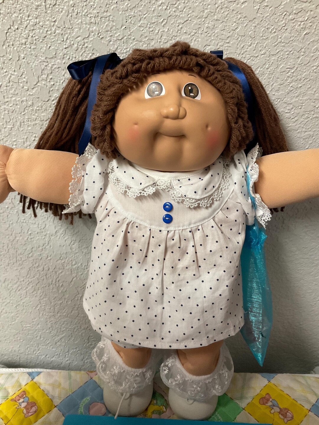 Vintage Cabbage Patch Kid Girl Brown Hair Brown Eyes OK Factory