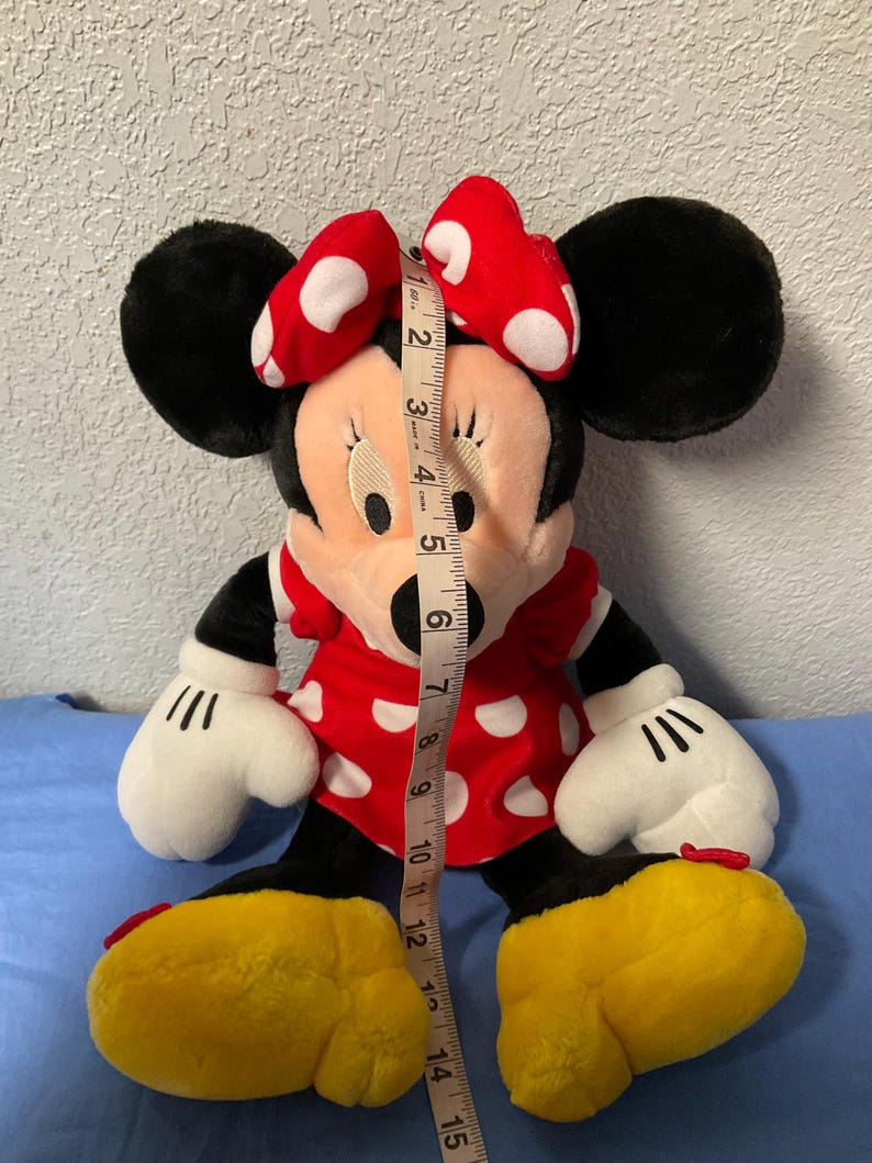 Vintage Disney’s Minnie Mouse Plush Toy Stuffed Animal Minnie Plushies Stuffies Gifts For Girls Daughter Mom Sister Friend Wife Her image 6