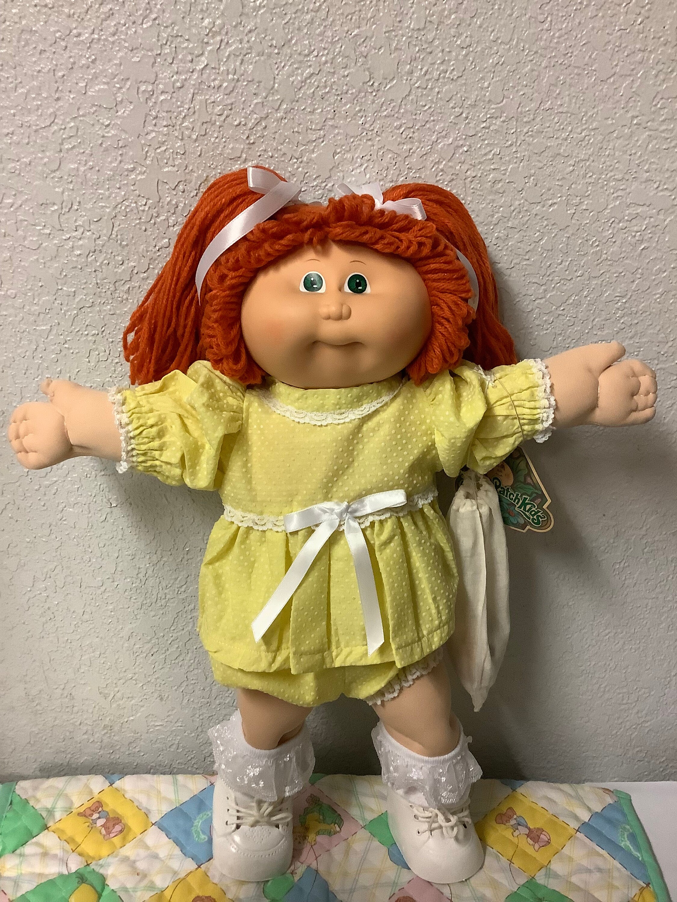 Cabbage patch doll red hair green eyes new arrivals