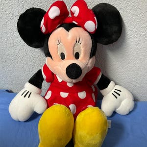 Vintage Disney’s Minnie Mouse Plush Toy Stuffed Animal Minnie Plushies Stuffies Gifts For Girls Daughter Mom Sister Friend Wife Her image 2