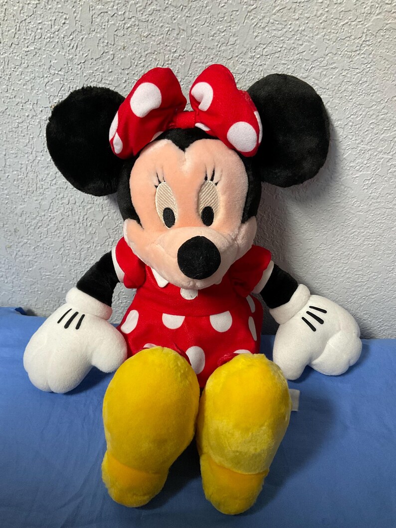 Vintage Disney’s Minnie Mouse Plush Toy Stuffed Animal Minnie Plushies Stuffies Gifts For Girls Daughter Mom Sister Friend Wife Her image 2