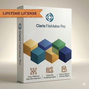 Claris FileMaker Pro 22 Database Software | Custom App Development and Business Management | Lifetime License | Instant Download