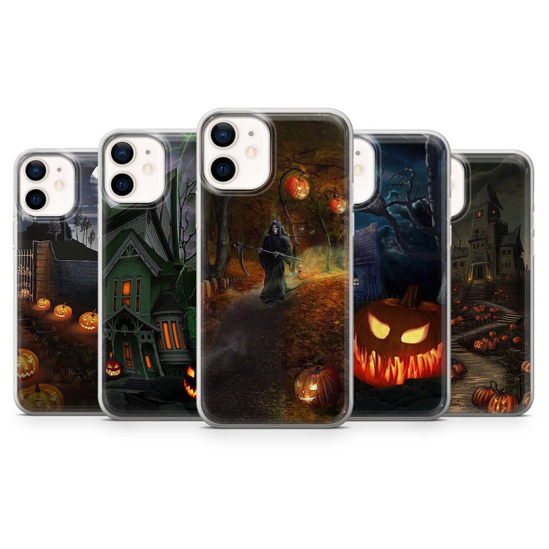 Jack O Lantern Phone Cover, Pumpkin Phone Case for iPhone 17, 16, 15 ...