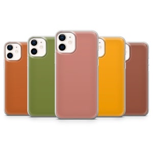 Neutral Coloured Phone Case, Block Color Phone Cover for iPhone 16, 15, 14, 13, 12 Pro Max, Samsung S24 Fe, S25, Galaxy A56, Google Pixel 9