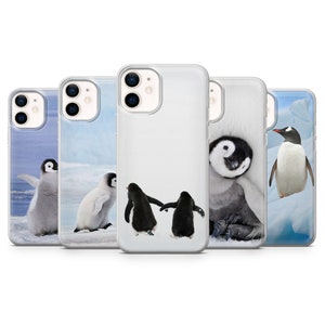 Penguin Phone Cover, Animal Phone Cover for iPhone 16, 15, 14, 13 Pro Max, Samsung S25, S24 Fe, S23, S22, S21+, Galaxy A56, Google Pixel 9A