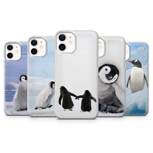 Penguin Phone Cover, Animal Phone Cover for iPhone 15, 14, 13, 12, 11 Pro Max, XS, SE, Samsung  S23, S22, S21, S20 Fe, Galaxy A72, Pixel 8