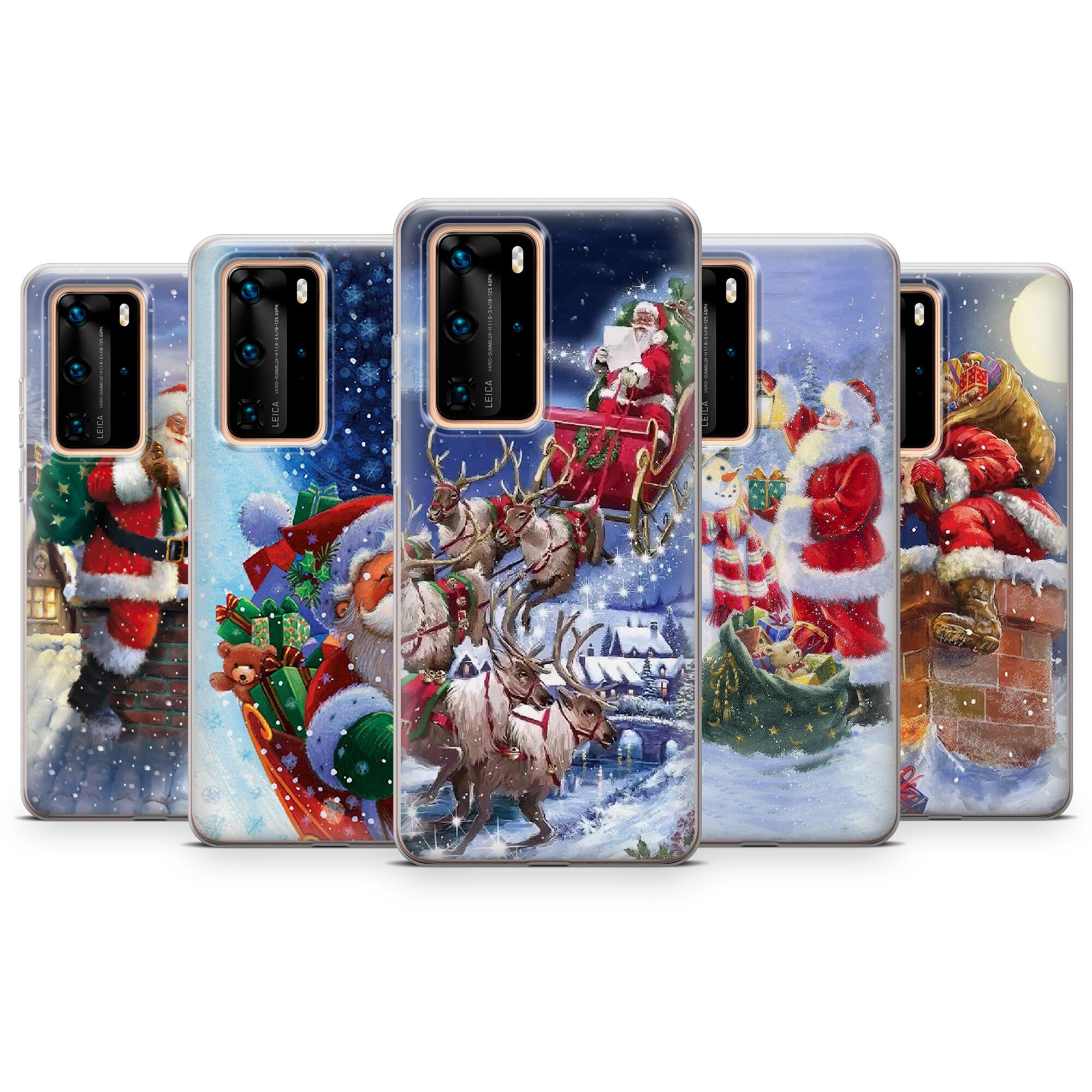 【Breezfy】CHRISTMAS iPhone 15 Galaxy 23 ケース Christmas iPhone Case, Xmas Phone Cover for iPhone 16 15, 14