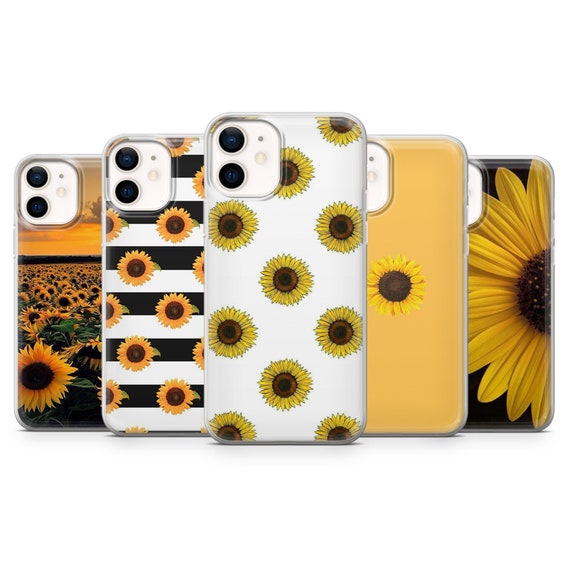Sunflower Case, Flower Phone Cover for iPhone 17, 16e, 15, 14, 13, 12 Pro Max, Samsung S25 Fe, S24, S23+, Galaxy A36, Google Pixel 10 Pro XL
