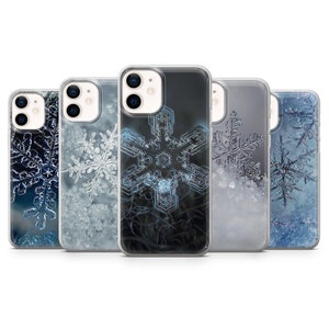 Funda de copos de nieve, funda invernal para iPhone 16, 15, 14, 13 Pro Max, Samsung S25, S24 Fe, S23 Ultra, S22, Galaxy A56, Google Pixel 9