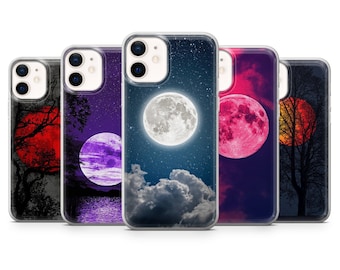 Moon Phone Case, Luna Phone Case for iPhone 17, 16, 15, 14, 13 Pro Max, Samsung S25, S24 Fe, S23 Ultra, S22, Galaxy A36, Google Pixel 10 Pro