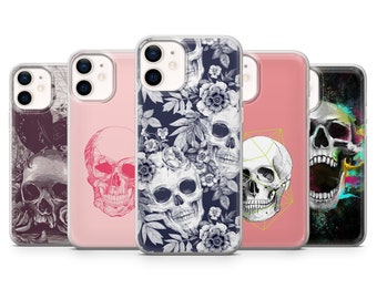 Skeleton Phone Case, Skull Samsung Case for iPhone 15, 14, 13, 12, 11 Pro Max, SE, Samsung S20 Fe, S23, S22, S21, Galaxy A51, Google Pixel 8