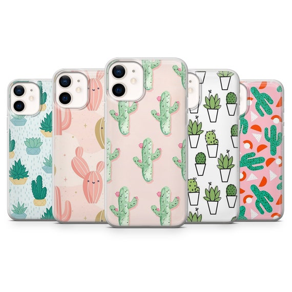 Plant Phone Case, Cactus Phone Cover for iPhone 17, 16, 15, 14 Pro Max, Samsung S25, S24 Fe, S23 Ultra, S22, Galaxy A36, Google Pixel 10 Pro