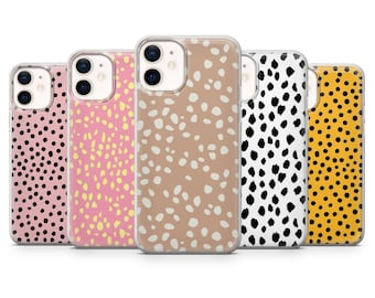Polka Dot Phone Case, Spotted Phone Cover for iPhone 17, 16e, 15, 14, 13, 12 Pro Max, Samsung S25 Fe, S24, S23, Galaxy A36, Google Pixel 10