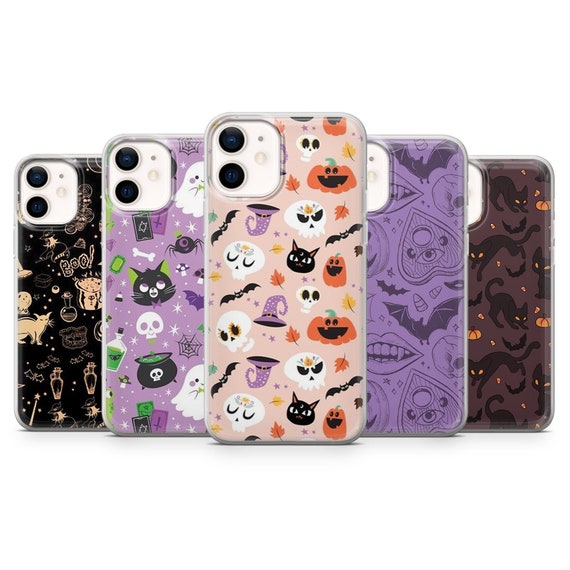 Halloween Phone Cover, Spooky Phone Case for iPhone 17, 16, 15, 14, 13 Pro Max, Samsung S25, S24 Fe, S23, Galaxy A36, Google Pixel 10 Pro