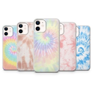 Tie Dye Phone Cover, Boho Phone Case for iPhone 16, 15, 14, 13, 12 Pro Max, Samsung S25, S24 Fe, S23, S22, Galaxy A56, Google Pixel 9 Pro XL