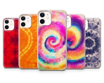 Tie Dye Phone Cover, Boho Phone Case for iPhone 17, 16e, 15, 14, 13 mini, 12 Pro Max, Samsung S25 Fe, S24+, S23, Galaxy A36, Google Pixel 10
