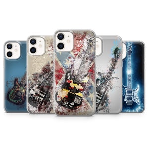 Guitar iPhone Cover, Musical Phone Case for iPhone 16, 15, 14, 13, 12 Pro Max, Samsung S25, S24 Fe, S23, S22+,  Galaxy A36, Google Pixel 9