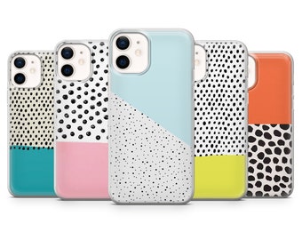 Polka Dot Phone Case, Abstract Phone Case for iPhone 17, 16, 15, 14, 13 Pro Max, Samsung S25, S24 Fe, S23, S22, Galaxy A36, Google Pixel 9A