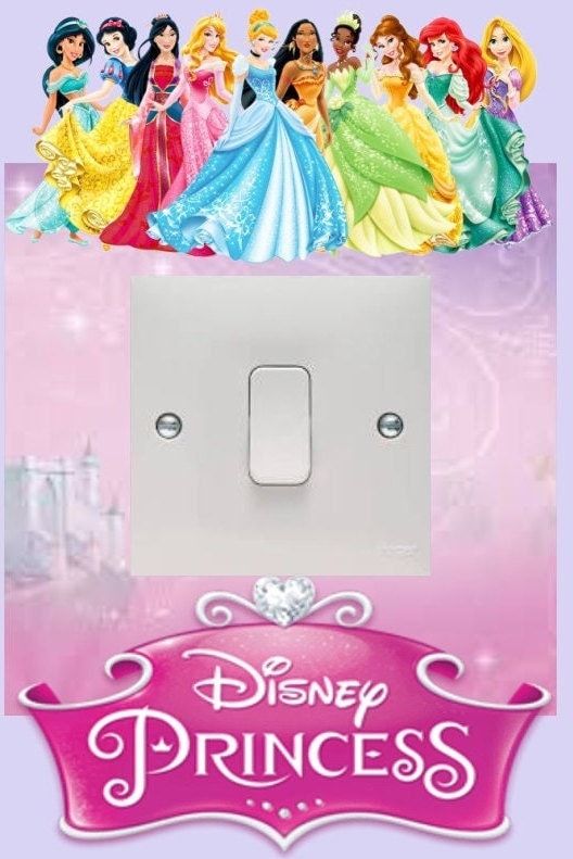 Disney Princess Light Switch Surround Sticker Kids Girls Boys Etsy