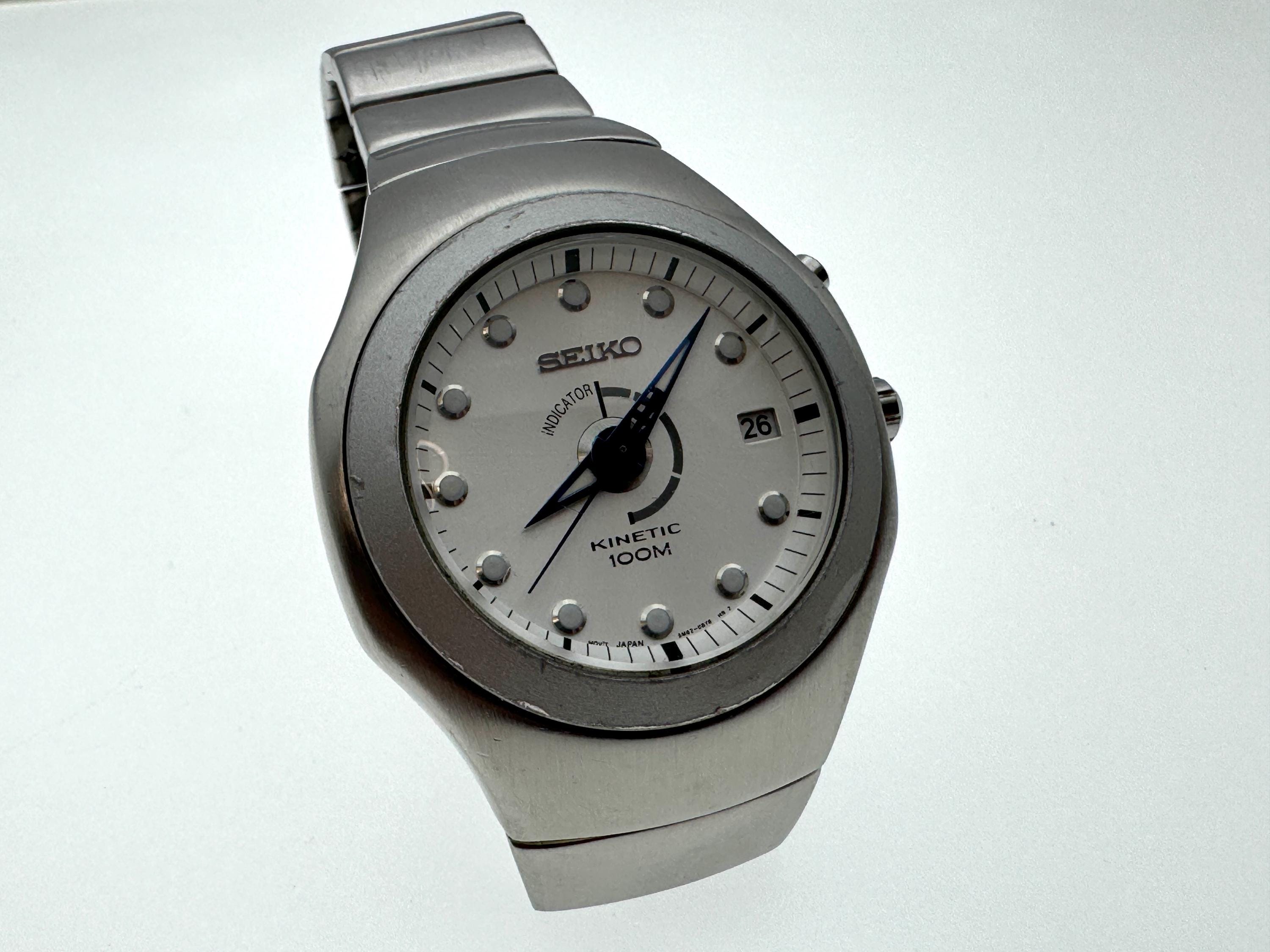 Seiko Kinetic Watch for Men 5M62-0B60 - Etsy