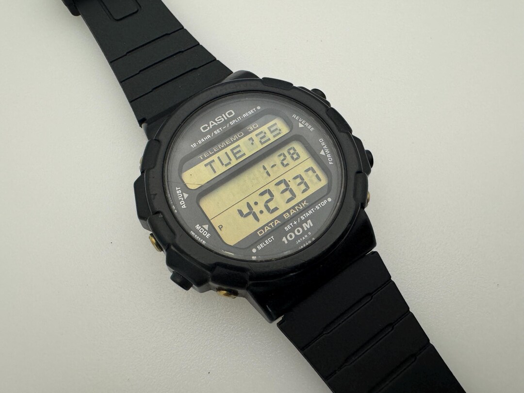 Vintage Casio Data Bank Telememo 30 Watch DBW-32 for Men - Etsy