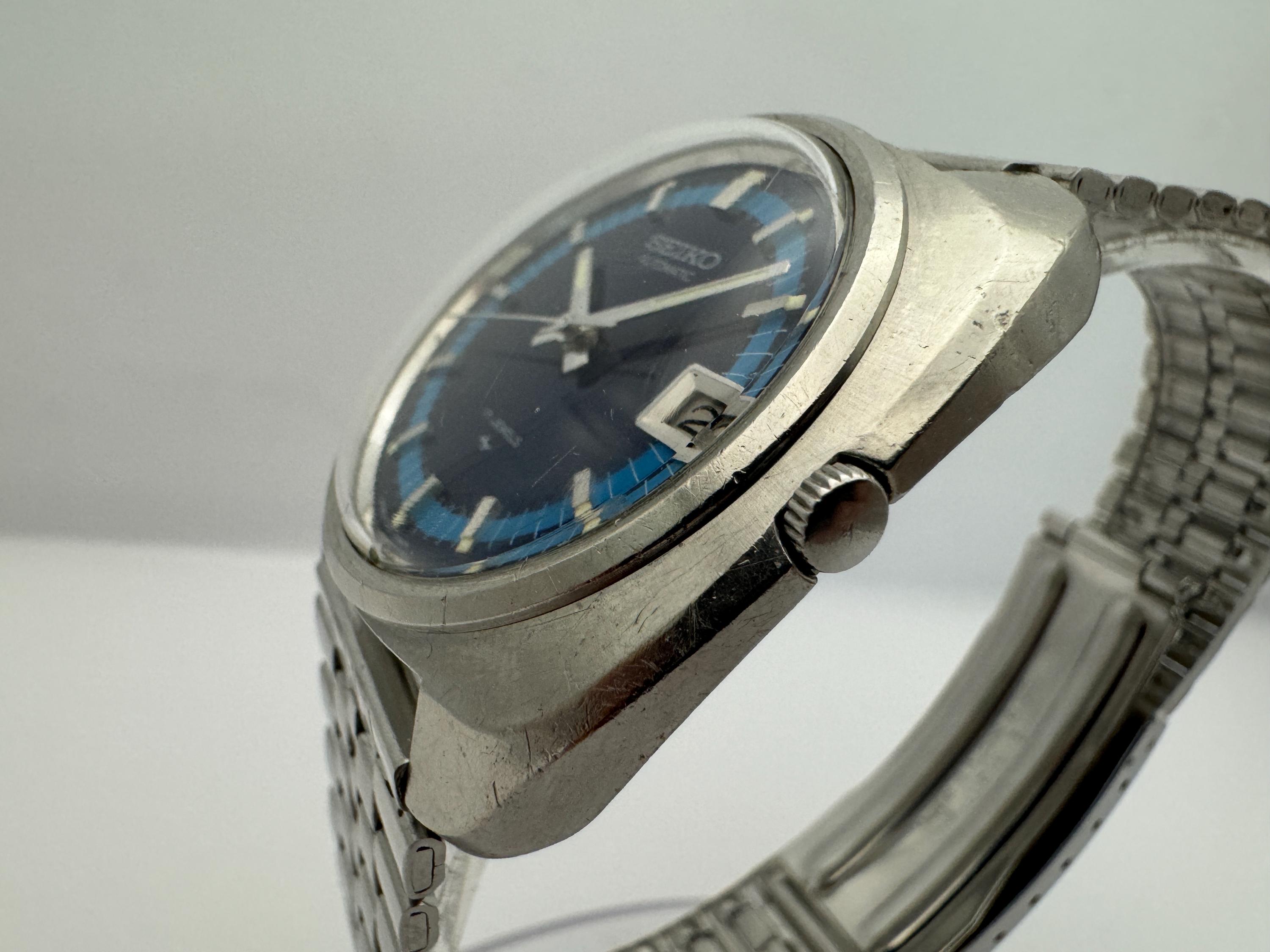 Seiko Automatic Watch for Men 7005-7080 Two Tone Blue Dial - Etsy