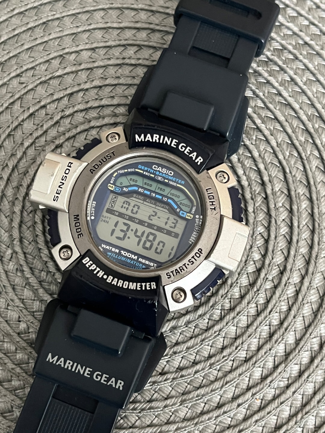 Vintage Casio Casio Marine Gear Wr100m Casio Amw 710 Casio Outgear