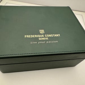 Genuine Box for Frederique Constant Geneve Watch Wood and Leather