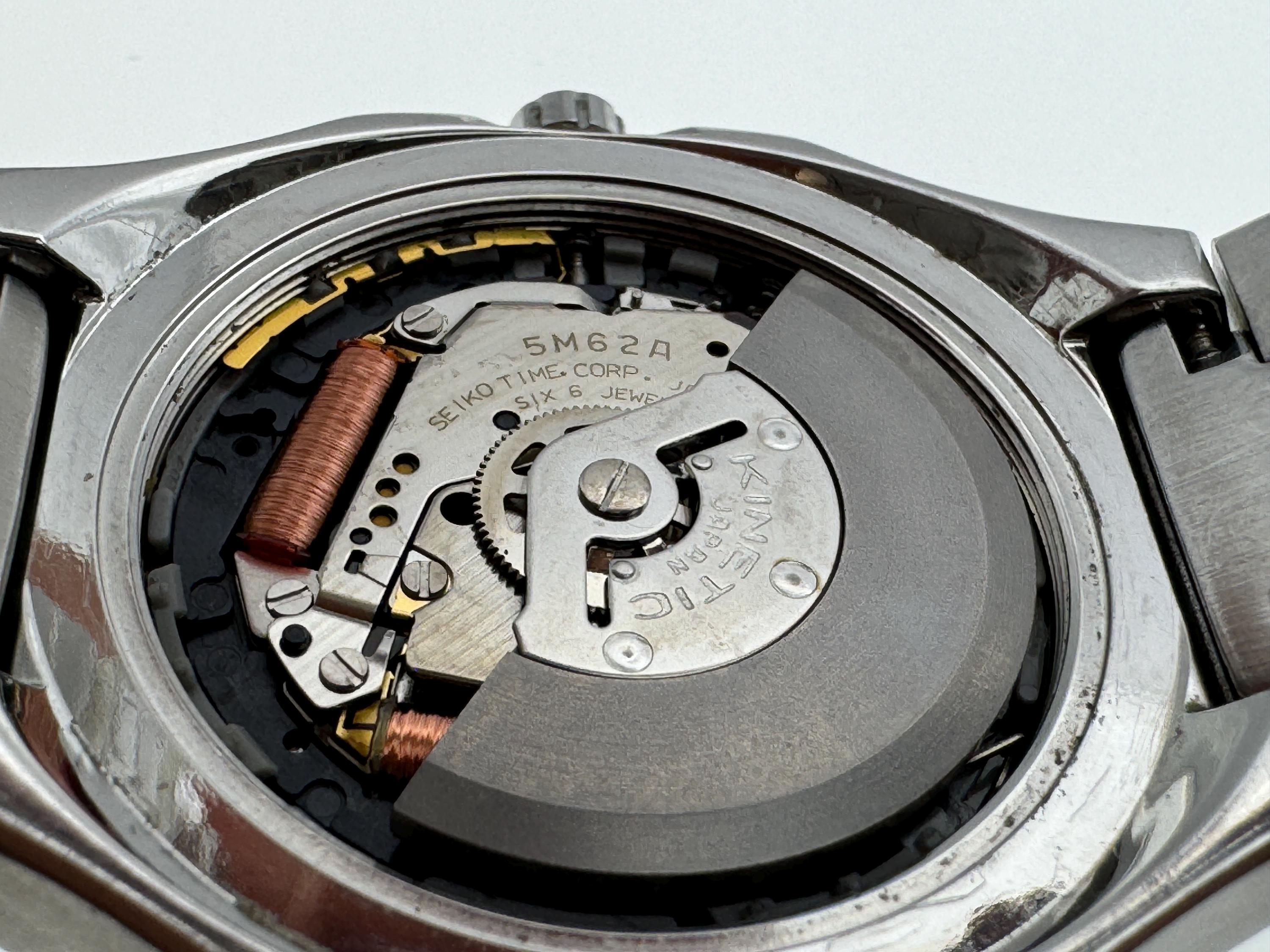 Seiko Kinetic Watch for Men 5M62-0B60 - Etsy Norway