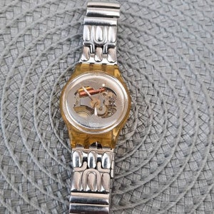 Vintage Dam Swatch - AG 1998 - SKELETT / METALLIK Swatch