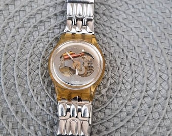 Vintage Women Swatch - AG 1998 - SKELETON / METALIC Swatch