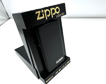 Zippo Slim Version Nero Opaco e Custodia Zippo