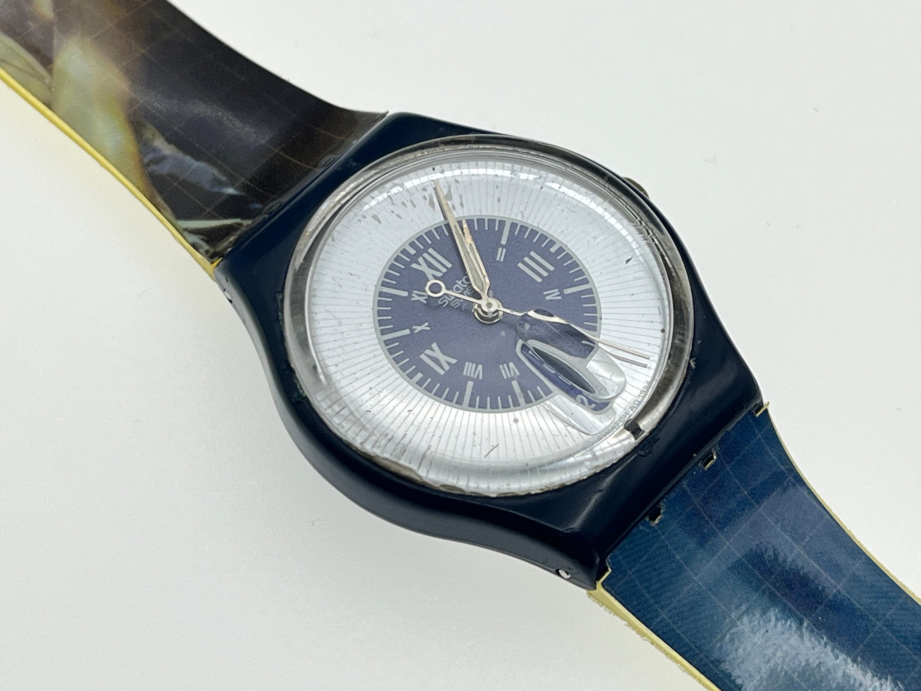 Swatch Watch 80s Blue - Etsy Swatch Watch 80s Blue - Etsy