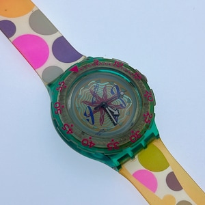 1993 SEA FLOOR SDN108 Swatch Scuba Watch | Vintage Swiss Dive Watch